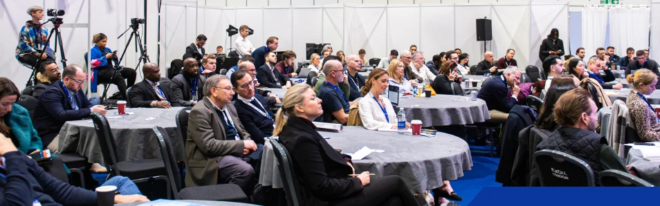 Delegates in the conference hall